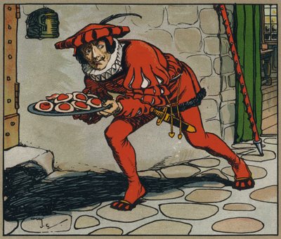 Han stjal de tærter (farve litho) af Charles Crombie