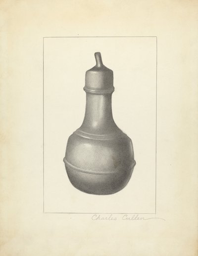 Ammeflaske af tin af Charles Cullen
