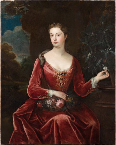 Portræt af Mary Thynne, Lady Brooke (oliemaleri) af Charles D