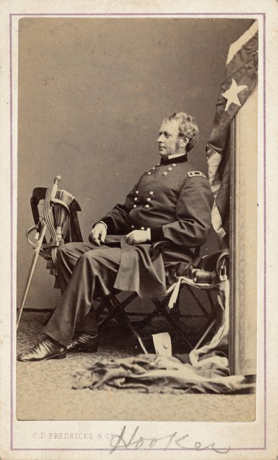 General Joseph Hooker, ca. 1865 (foto) af Charles D. Fredricks