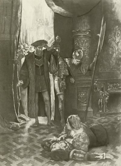 Lucrezia Borgia, sidste akt sidste scene (gravure) af Charles D. Graves