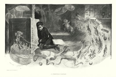 En julefantasi (litografi) af Charles Dana Gibson