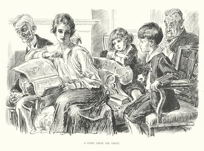 En historie fra fronten (litografi) af Charles Dana Gibson