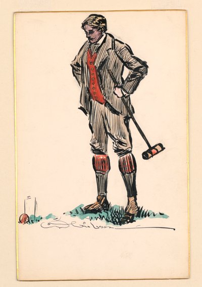Kroket spiller af Charles Dana Gibson