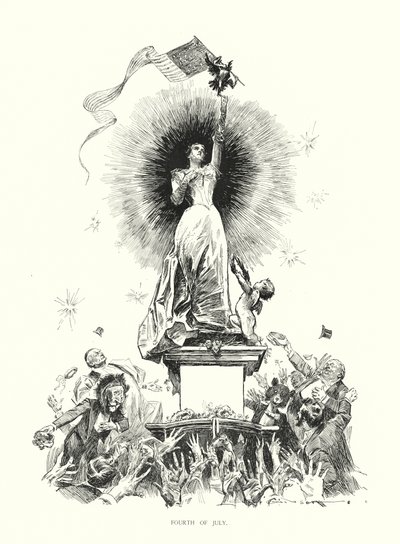 Fjerde juli (litografi) af Charles Dana Gibson