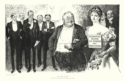 Hans eneste barn (litho) af Charles Dana Gibson
