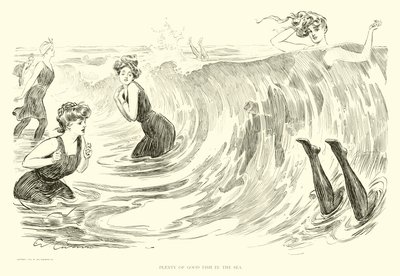 Illustration til The Social Ladder (gravering) af Charles Dana Gibson