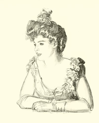 Illustration til Den sociale stige af Charles Dana Gibson