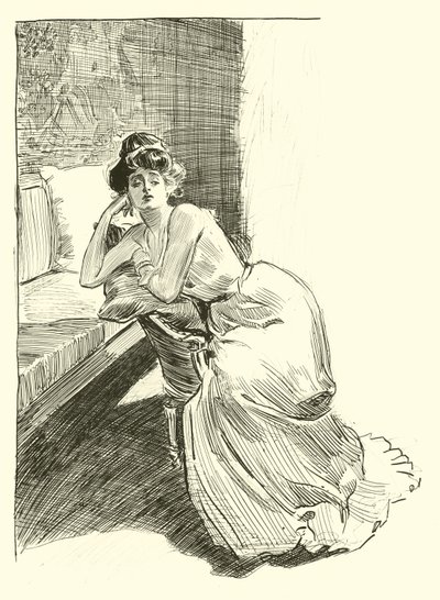 Illustration til Den sociale stige af Charles Dana Gibson
