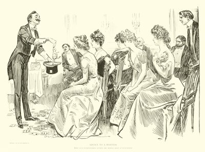 Illustration til Den sociale stige af Charles Dana Gibson