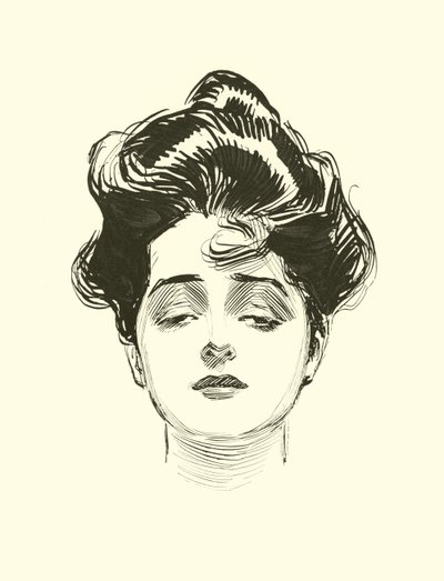 Illustration til Den sociale stige af Charles Dana Gibson