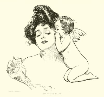 Illustration til Den sociale stige af Charles Dana Gibson