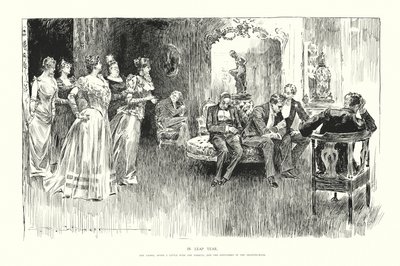 I skudår (litho) af Charles Dana Gibson