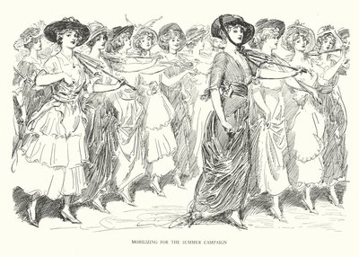 Mobilisering til sommerkampagnen (litografi) af Charles Dana Gibson