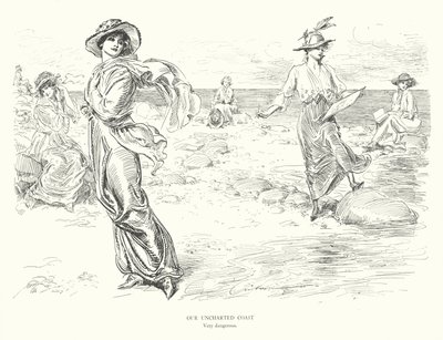 Vores uudforskede kyst, meget farlig (litografi) af Charles Dana Gibson