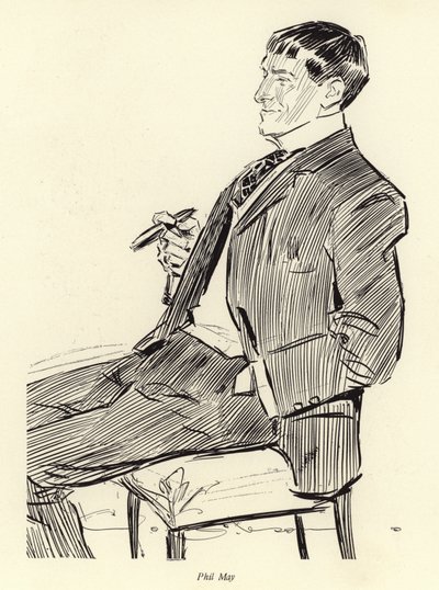 Phil May, portræt af Charles Dana Gibson