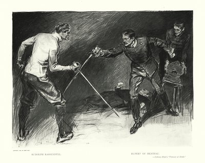 Rudolph Rassendyll, Rupert af Hentzau (litografi) af Charles Dana Gibson