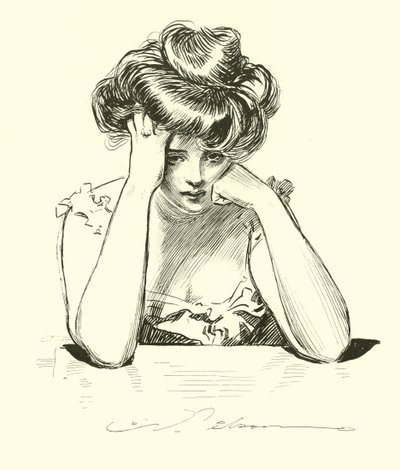 Hun beslutter sig for at dø på trods af Dr. Bottles af Charles Dana Gibson