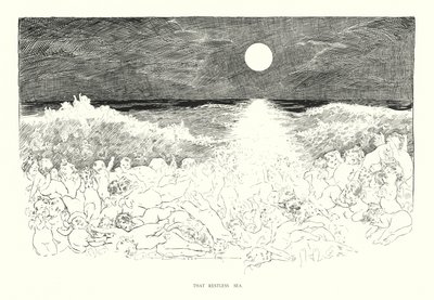 Det urolige hav (litografi) af Charles Dana Gibson
