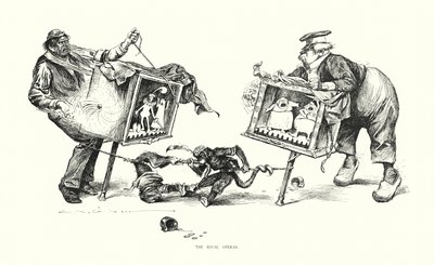 De rivaliserende operaer (litografi) af Charles Dana Gibson