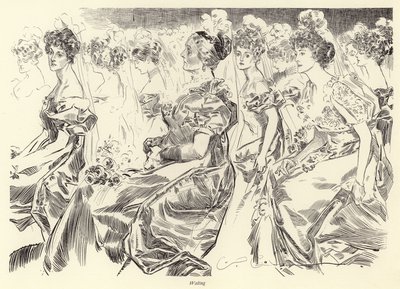 Venter på en tegnestue af Charles Dana Gibson
