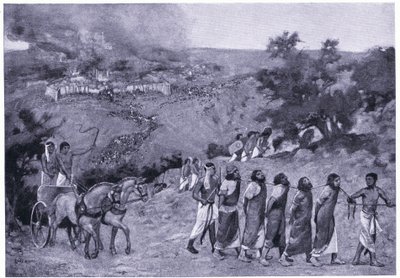 Egyptisk lejr på Oliebjerget, ca. 1920 (litho) af Charles Daniel Ward