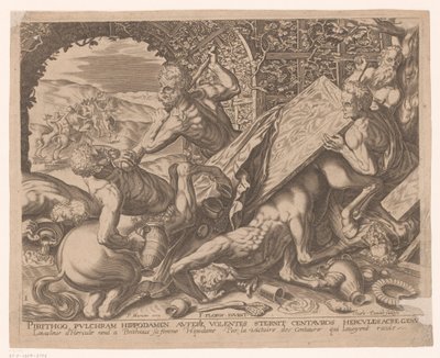 Herkules dræber kentauren Eurytion Labours of Hercules efter Frans Floris (serietitel) af Charles David