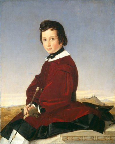 Portræt af en ung rytter, 1839. af Charles David