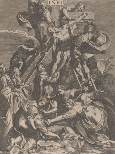 Nedstigningen fra korset, 1615-31. af Charles David