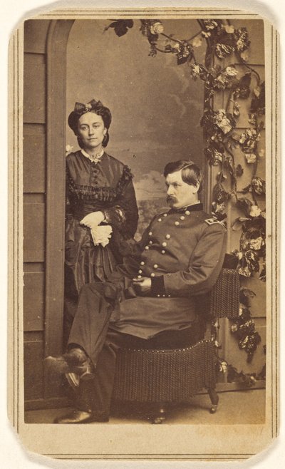 [General George Brinton McClellan og hans kone] af Charles DeForest Fredricks
