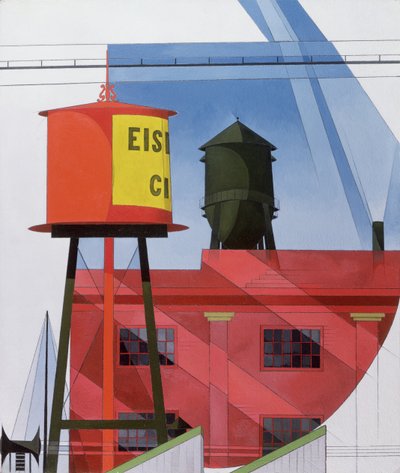 Buildings Abstraction, Lancaster, 1931 af Charles Demuth