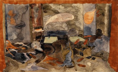 Grevinde Gerschutz Lulus død (wc på papir) af Charles Demuth