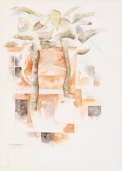 Houses Seen Through Trees, 1918 (wc) af Charles Demuth