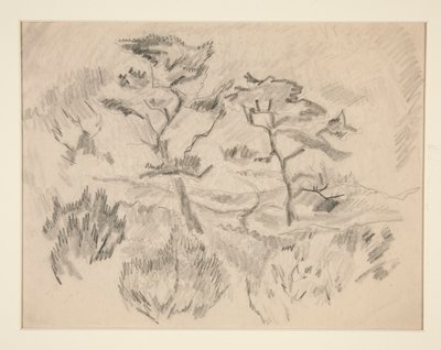 Landskab (Bermuda eller Provincetown?) af Charles Demuth