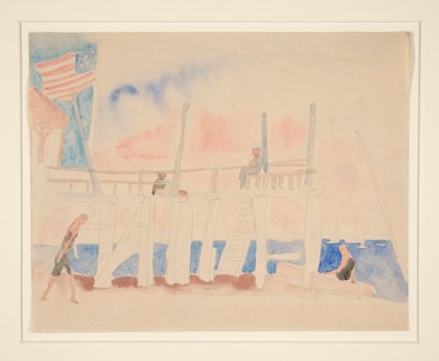 Mole med fire figurer af Charles Demuth
