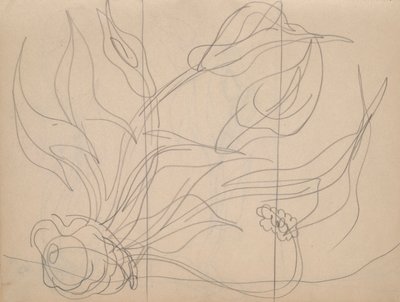 Skitsebog: 36 sider i alt, indeholdende 28 skitser (inklusive studier for Demuth af Charles Demuth