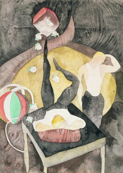 Two Acrobat Jonglører, 1916 (wc på papir) af Charles Demuth