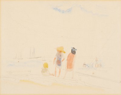 To kvinder og barn på stranden af Charles Demuth