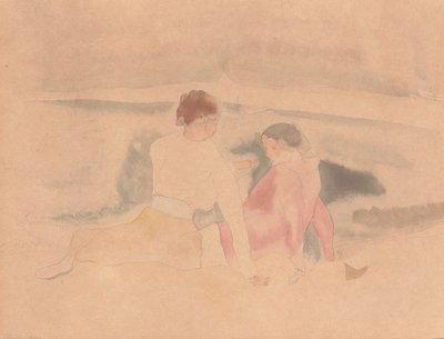 Uden titel (To kvinder og både) af Charles Demuth