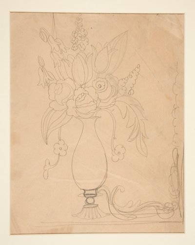 Vase med blomster af Charles Demuth