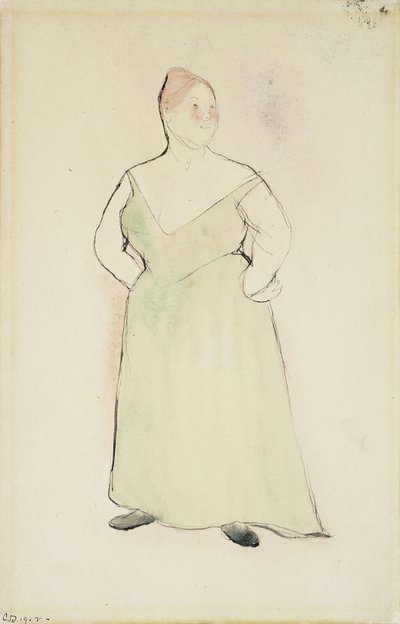 Kvinde i aftenkjole af Charles Demuth