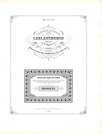 Elegant design af visit- og invitationskort (print) af Charles Derriey