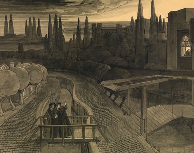 Hjalmar (blæk & vask på papir) af Charles Doudelet