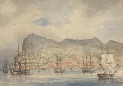 Udsigt over Gibraltar af Charles Dyce