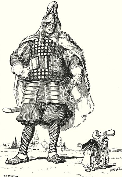 "Hvert år blev han mægtigere og stærkere, indtil han blev en kæmpe" (litografi) af Charles Edmund (after) Brock