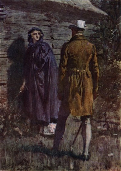Illustration til The Amateur Gentleman af Jeffery Farnol (farve litho) af Charles Edmund (after) Brock