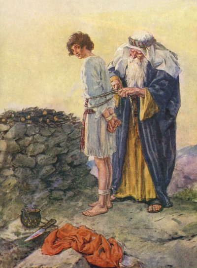 Abraham binder Isak som et offer af Charles Edmund Brock