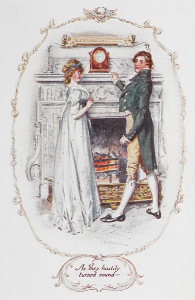 Mens de hastigt vendte sig om - illustration fra 