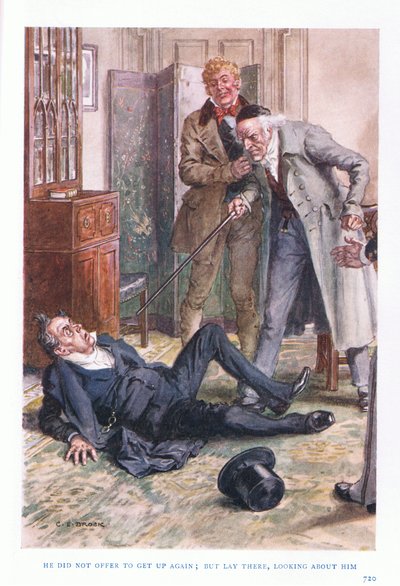 Han tilbød ikke at rejse sig igen, men lå der og så sig om af Charles Edmund Brock