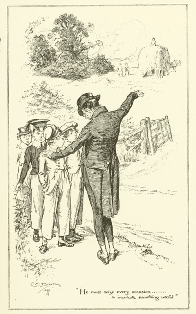 Illustration til The Essays of Elia af Charles Lamb (gravering) af Charles Edmund Brock